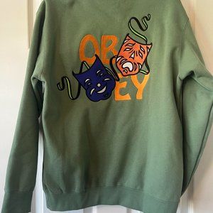 OBEY - Laugh Now Cry Later Crewneck Sweatshirt Limited Edition - Brand New